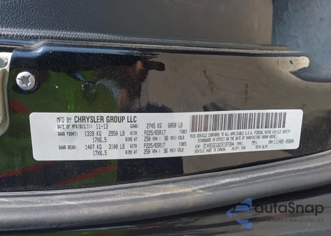 2014 Dodge Grand Caravan R/T z USA, uszkodzony, nr VIN 2C4RDGEG6ER187204